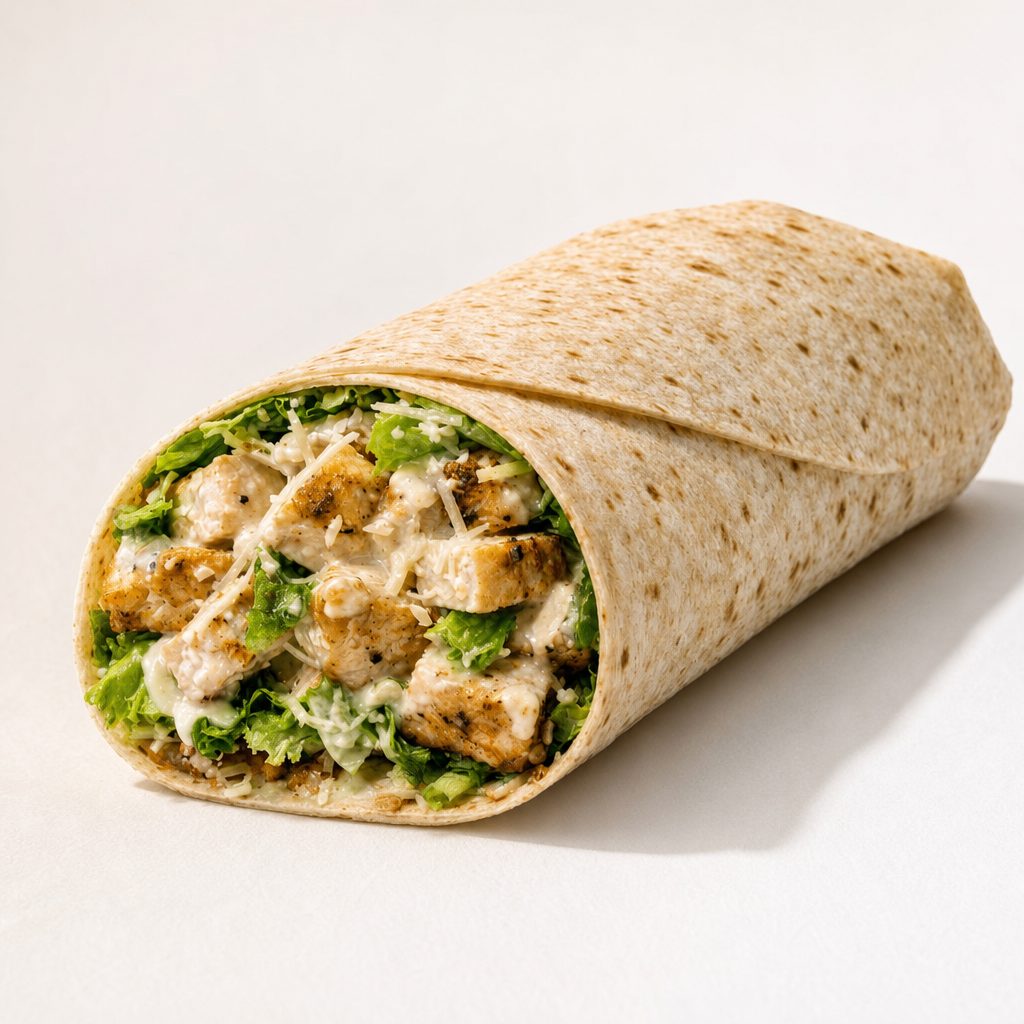 Grilled Chicken Ceaser Wrap.